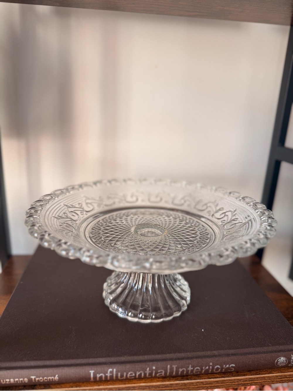 Clear Glass Pedestal Cake Stand - Classic Elegant Design